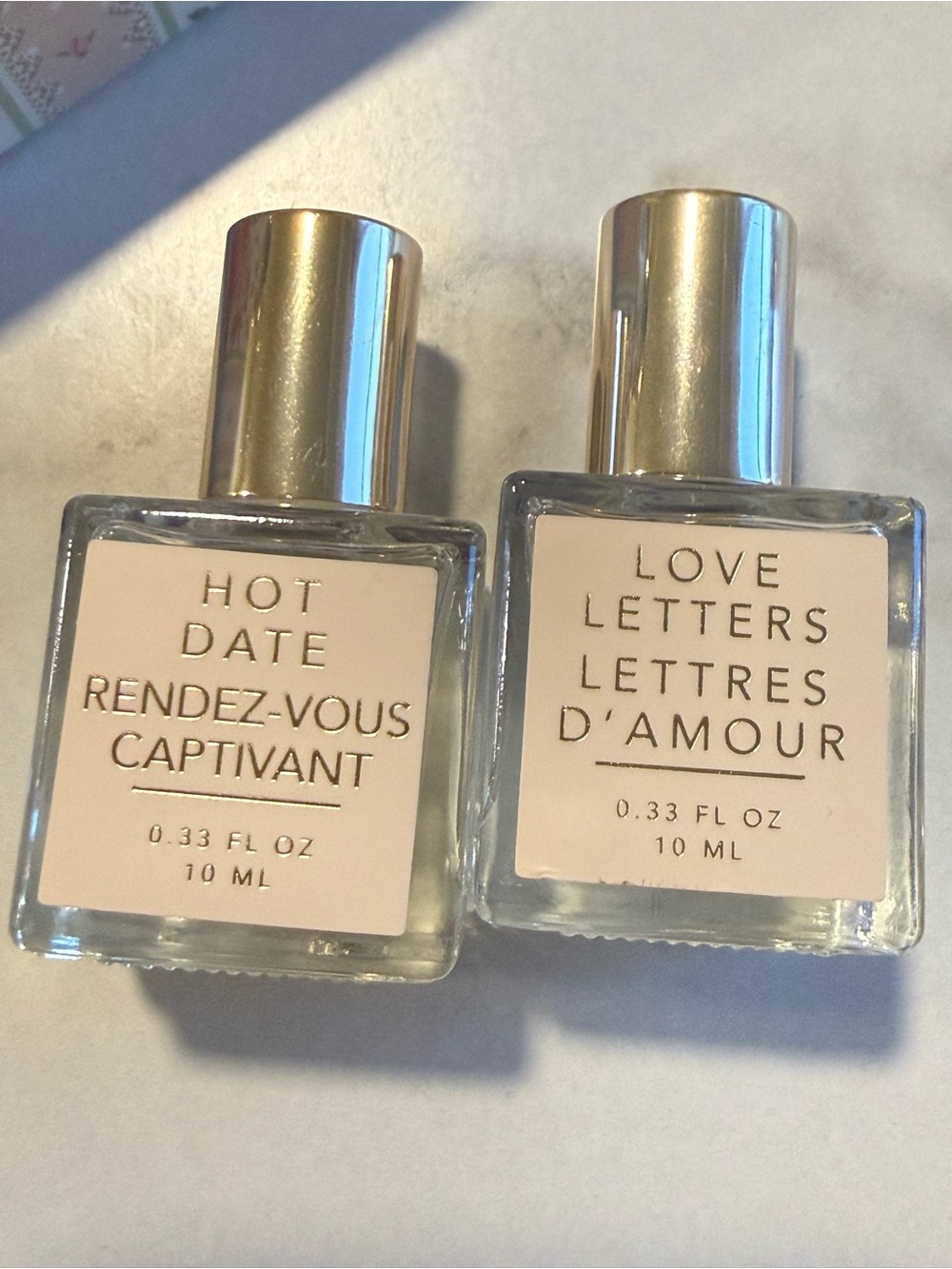 Unknown Brand Pink/Blush Mini Perfume Duo - Hot Date & Love Letters